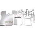 BNM Small Tire Inline Slip Joint Stainless Steel Nobar Drag Chassis Kit w/30G Nose
