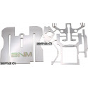 BNM Small Tire Inline Slip Joint Stainless Steel Nobar Drag Chassis Kit w/30G Nose