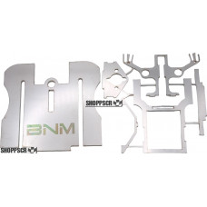 BNM Small Tire Inline Slip Joint Stainless Steel Nobar Drag Chassis Kit w/35G Nose