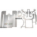 BNM Small Tire Inline Slip Joint Stainless Steel Nobar Drag Chassis Kit w/35G Nose