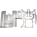 BNM Small Tire Inline Slip Joint Stainless Steel Nobar Drag Chassis Kit w/35G Nose