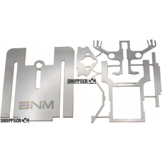  BNM Small Tire Inline Slip Joint Stainless Steel Nobar Drag Chassis Kit w/30G Nose