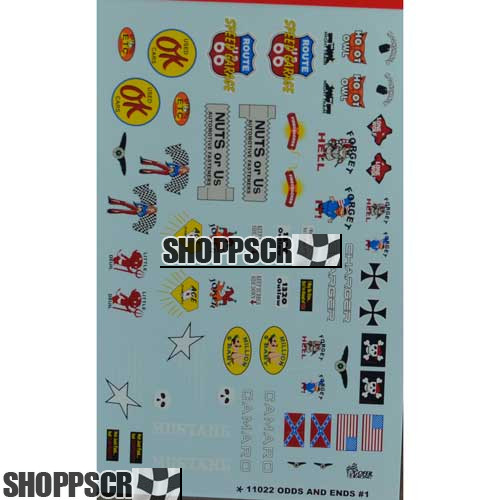 Gofer 11022 Odds and Ends #1  Decal Sheet 1/24 and 1/25