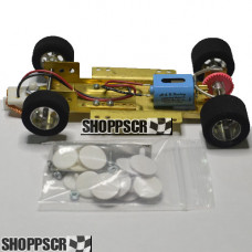 H&R 1/24 scale adjustable slot car chassis, Silicone tires