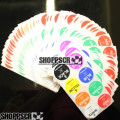 JK bulk pack of LANE STICKERS OF ALL 8 COLORS (200 SHEETS)