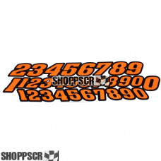 JK Stock car numbers (Orange)