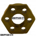 Koford gold anodized drilled aluminum guide nut