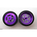 Pro Track Star in Purple 3/4" Foam Drag Front Wheels for 1/16" axle