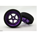 Pro Track Star in Purple 3/4" Foam Drag Front Wheels for 1/16" axle