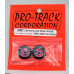 Pro Track Pro Star in Blue 3/4" Foam Drag Front Wheels for 1/16" axle