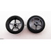 Pro Track Pro Star in Black 3/4" Foam Drag Front Wheels for 1/16" axle