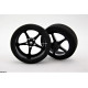 Pro Track Pro Star in Black 3/4" Foam Drag Front Wheels for 1/16" axle