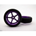 Pro Track Pro Star in Purple 3/4" Foam Drag Front Wheels for 1/16" axle