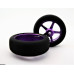 Pro Track Pro Star in Purple 3/4" Foam Drag Front Wheels for 1/16" axle