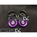 Pro Track Turbine in Purple 3/4" O-Ring Drag Front Wheels for 1/16" axle