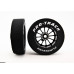 Pro Track Turbine 1-1/16 x .300 Black Drag Rear Wheels for 3/32 axle