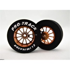 Pro Track Turbine 1-1/16 x .300 Gold Drag Rear Wheels for 3/32 axle