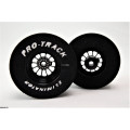Pro Track Turbine 3D 1-3/16 x .435 Black Drag Rear Wheels for 3/32 axle