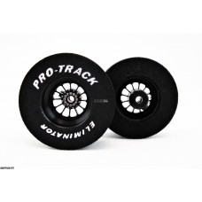 Pro Track Turbine 3D 1-3/16 x .500 Black Drag Rear Wheels for 3/32 axle