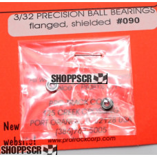 Pro Track 3/32 x 3/16" Precision Ball Bearings Flanged, shielded 