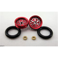 Pro Track Top Fuel in Red 3/8" O-Ring Drag Wheelie Wheels / H.O. Fronts