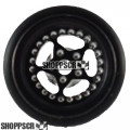 Pro Track Star in Black 3/8" O-Ring Drag Wheelie Wheels / H.O. Fronts