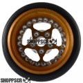 Pro Track Star in Gold 3/8" O-Ring Drag Wheelie Wheels / H.O. Fronts