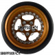 Pro Track Star in Gold 3/8" O-Ring Drag Wheelie Wheels / H.O. Fronts