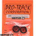 Pro Track Star in Red 3/4" Foam Drag Front Wheels for 1/16" axle