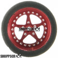 Pro Track Star in Red 3/4" Foam Drag Front Wheels for 1/16" axle