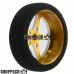 Pro Track Pro Star in Gold 3/4" Foam Drag Front Wheels for 1/16" axle