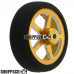 Pro Track Pro Star in Gold 3/4" Foam Drag Front Wheels for 1/16" axle