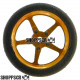 Pro Track Pro Star in Gold 3/4" Foam Drag Front Wheels for 1/16" axle