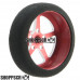 Pro Track Pro Star in Red 3/4" Foam Drag Front Wheels for 1/16" axle
