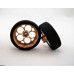 Pro Track Magnum in Gold 3/4" Foam Drag Front Wheels for 1/16" axle