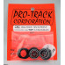 Pro Track Star 3D in Black 3/4" O-Ring Drag Front Wheels for 1/16" axle