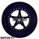 Pro Track Star in Purple 3/4" O-Ring Drag Front Wheels for 1/16" axle