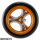 Pro Track Streter in Gold 3/4" O-Ring Drag Front Wheels for 1/16" axle
