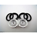 Pro Track Turbine 3D in Plain 3/4" O-Ring Drag Front Wheels for 1/16" axle