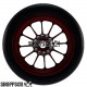 Pro Track Turbine in Red 3/4" O-Ring Drag Front Wheels for 1/16" axle
