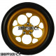 Pro Track Magnum in Gold 3/4" O-Ring Drag Front Wheels for 1/16" axle