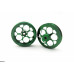 Pro Track Magnum in Green 3/4" O-Ring Drag Front Wheels for 1/16" axle