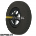 Pro Track Star in Black 1-1/16" Foam Drag Front Wheels for 1/16" axle