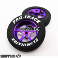 Pro Track Pro Star in Purple 1-1/16" Foam Drag Front Wheels for 1/16" axle