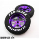 Pro Track Pro Star in Purple 1-1/16" Foam Drag Front Wheels for 1/16" axle