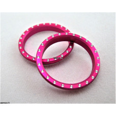 Pro Track CNC Beadlock w/ Rivet, Pink Anodized *Limited Edition*