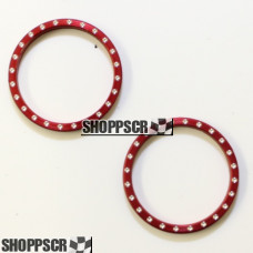 Pro Track CNC Beadlock w/ Rivet, Red Anodized