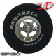 Pro Track Pro Star 3D 1-5/16 x .700 Plain Drag Rear Wheels for 3/32 axle
