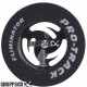 Pro Track Ninja 1-1/16 x .435 Black Drag Rear Wheels for 3/32 axle