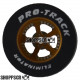 Pro Track Evolution 1-1/16 x .435 Gold Drag Rear Wheels for 3/32 axle